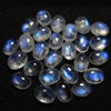 AA - 6x8 mm Gorgeous Rainbow Moonstone Each Pcs Have Amazing Flashy Strong Fire 25 pcs